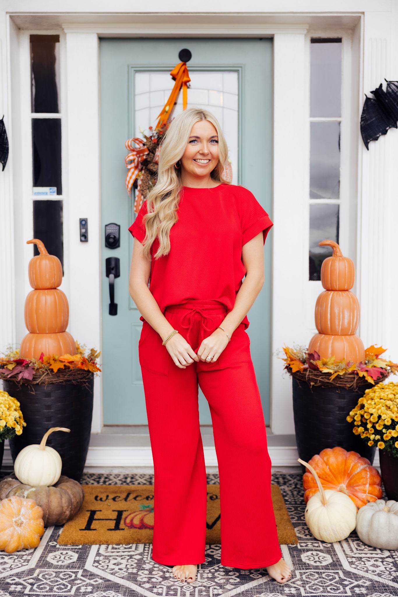 Ribbed Knit Lounge Set